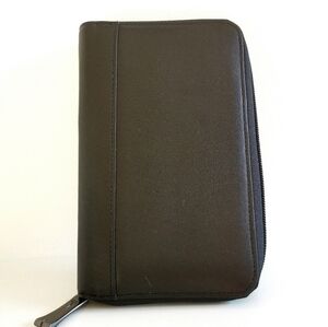 🆕 Phone Organizer Wallet Leather Black